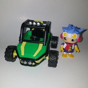 Ryan's World Green Pull-Back Dune Buggy + Figure Bonkers Toy